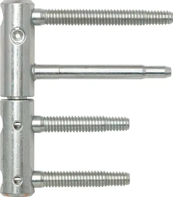 Immagine prodotto di Cerniera per porta 3-DIM perno a 2 pezzi 80 o 55 mm, portata 120 kg, ø 20 mm, zincato argento