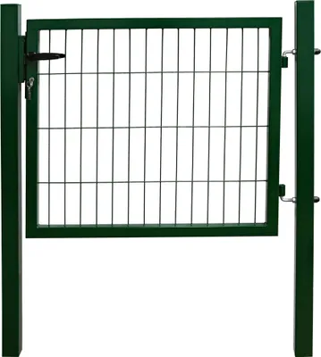 Produktbild von Gartentor Gartentür Zauntür Zauntor Gartenpforte Quadratrohr Anthrazit Grün mit Schloss V2Aox, Farbe / Türhöhe:Grün / 80 cm
