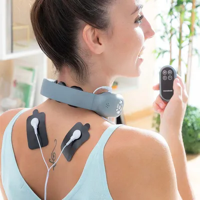 Immagine prodotto di Massaggiatore cervicale ricaricabile con telecomando Nekival InnovaGoods