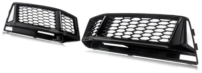 Immagine prodotto di Griglie decorative per fari antinebbia, compatibili con Audi A4 B9/S4, motivo a nido d'ape, 1 coppia