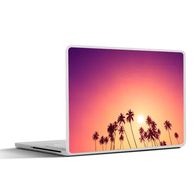 Produktbild von MuchoWow® Laptop Aufkleber Sticker Cover Sonne - Palme - Sommer 31x22.5 cm - Laptop-Deko