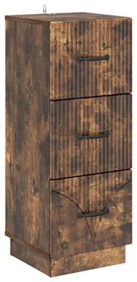 Image de Armoire à tiroirs Chêne fumé 33 x 34,5 x 87 cm