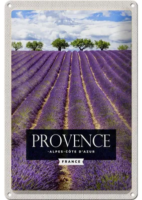 Produktbild von Blechschild Reise 20x30cm provence alpes cote d'azur Lavendel