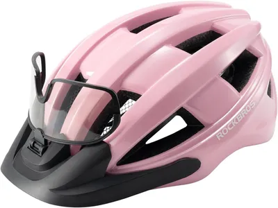 Immagine prodotto di ROCKBROS Casco bici con visiera Casco bici integrato Casco di sicurezza per MTB 55-61cm Rosa