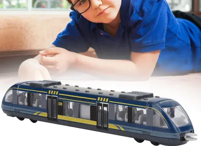 Zdjęcie produktu dla Zabawka edukacyjna dla dzieci Model samochodu ze stopu symulującego mózg Prezent urodzinowy dla dzieci (niebieski)