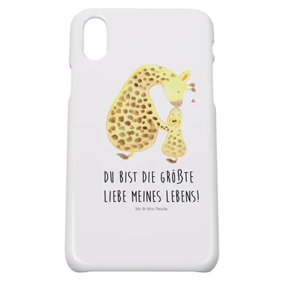 Produktbild von Mr. & Mrs. Panda Iphone 10 Handyhülle Giraffe Kind - Weiß - Geschenk, Cover, Tochter, Handy, Sohn, Hülle, Mutter, Mama, X, Lieblingsmensch, Afrika