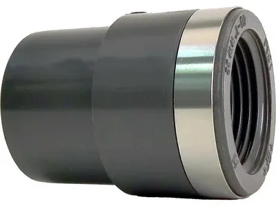 Productafbeelding van Georg Fischer overgangsstuk, PVC-U, diameter 16/20 x 1/2" mannelijk schroefdraad, 1 stuk.