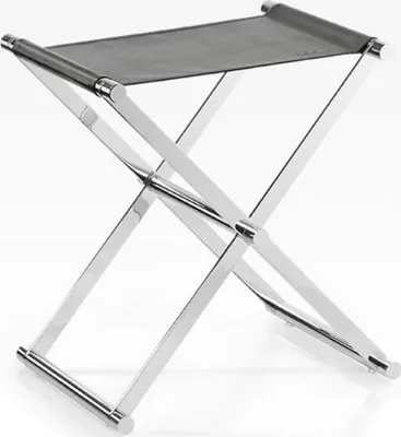 Produktbild von Joop! Bathline Hocker, Sitz Schwarz Schwarz/Chrom 011300011