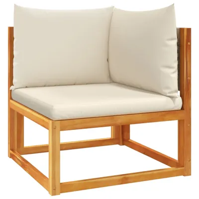 Produktbild von Gartensofa-Ecke mit Kissen Holz Akazie & Rattan
