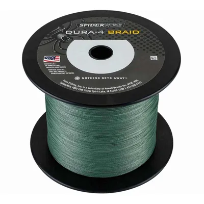 Zdjęcie produktu dla SPIDERWIRE Dura, 1800m, 0.2mm, 17kg / 37.48lbs, moss green, plecionka wędkarska, 1450399