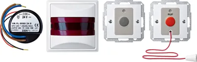 Obrázek produktu pro Merten MEG4849-1419, Tlačítkový spínač, Termoplastik, Bílá, 24 V, IP20, 230 V