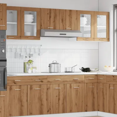 Produktbild von "im Sonderangebot"Hängeschrank/Sideboard Küche Moderne Design - CLORIS - Buffetschrank - Lyon Glas Artisan-Eiche 40x31x60 cm Holzwerkstoff - NeuMöbel9164437