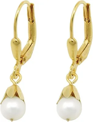 Immagine prodotto di Orecchino con perla d'acqua dolce 25x5mm, ORO 9ct