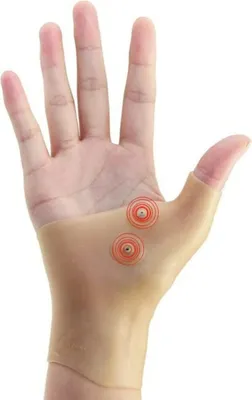 Produktbild von Daumenverband, Daumenschutzgel, Sehnenscheidenentzündung, Handgelenkschmerzen bei Stürzen, Handschuhe für linke und rechte Hand, 1 Paar