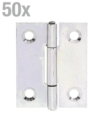 Produktbild von Alberts Scharnier halbbreit sendzimirverzinktem 41 x 33 mm 50er Set