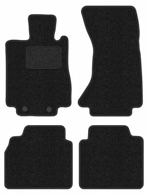 Productafbeelding van Velours automatten voor Mercedes S W220 4Matic 1998-2005 – 4-delig, antraciet, op maat – Wielganizator ANTHRA