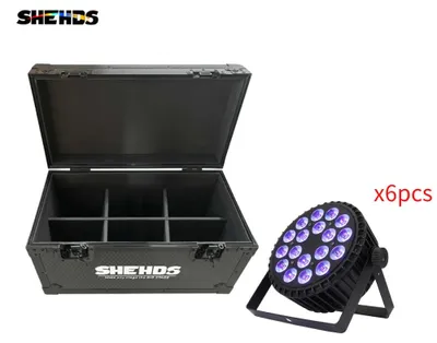 Image de Éclairage LED – Éclairage de scène LED – Projecteurs de discothèque – Éclairage de fête – Lampe LED RGBW – Lot de 6 lampes de 18x18W