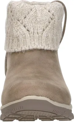 Produktbild von Skechers Slip-Ins Relaxed Fit Enkellaarsjes Plat - Taupe - Maat 36