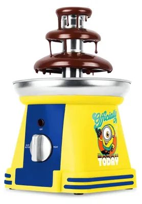 Produktbild von Berlinger Haus Minions Schokoladenbrunnen 32 W – Schokobrunnen für Partys, Geburtstage & Feiern, Kaskaden-Schokofluss, gelb-blau