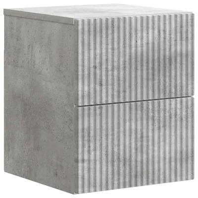 Imagen del producto de Mesita de Noche de Pared Gris Hormigón 33 x 34,5 x 40 cm