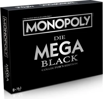Produktbild von Monopoly Mega Black Edition Brettspiel Gesellschaftsspiel