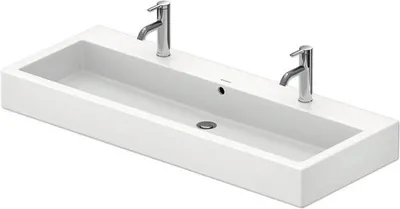Zdjęcie produktu dla Umywalka podwójna do szafki DURAVIT Vero ceramika sanitarna biała 120 cm 454120024