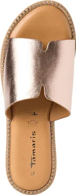 Produktbild von Tamaris Damen Pantolette aus Leder mit breitem Riemen TOUCHit Fußbett 1-27135-42, Größe:42 EU, Farbe:Rosa