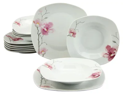 Produktbild von CreaTable, 20194, Amelie Aiko, Tafelservice 12-tlg, Porzellan