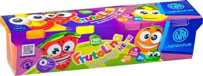 Obrázok produktu pre Plastelna Frutolina Neon 4x100g ASTRA