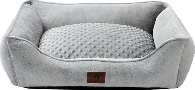 Obrázok produktu pre Plyšový a útulný pelech pre psa - prateľný a veľmi mäkký - sivý - 55 x 45 x 16 cm