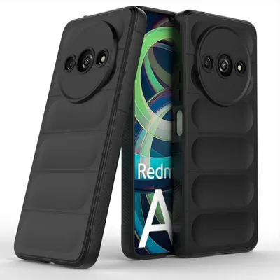 Produktbild von Hülle für Xiaomi Handyhülle Outdoor Case Handy Tasche Silikon Back Cover Bumper Schwarz Redmi A3