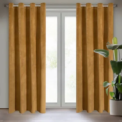 Produktbild von Vorhang RIA honig 140x250 cm  Ösen 10