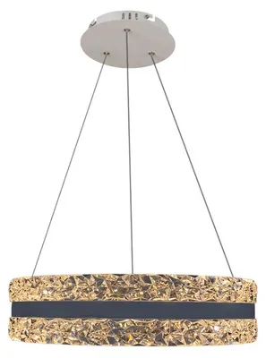 Imagen del producto de Lámpara colgante de cristal LED de lujo con control remoto, 80W - TA2303/W