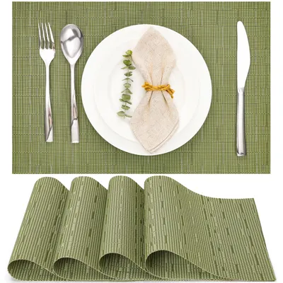 Productafbeelding van Tafelsets - Afwasbaar en antislip - Onderzetters voor de eettafel - Set van 4, 45x30 cm