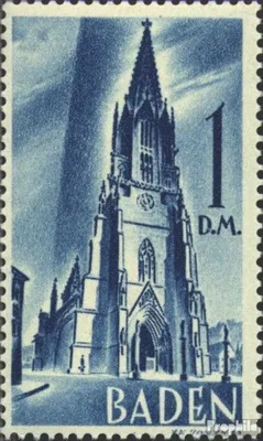 Produktbild von Briefmarken Franz. Zone-Baden 1948 Mi 27 postfrisch Freimarken