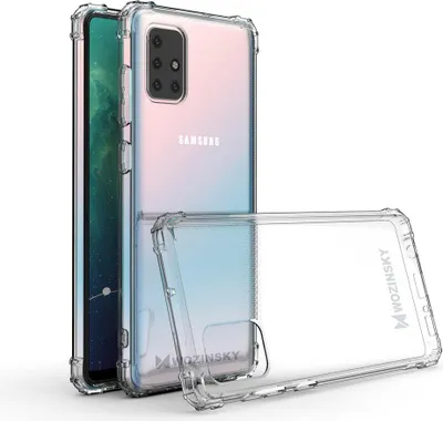 Produktbild von Wozinsky Anti Shock Silikonhülle für Samsung Galaxy A72 - Durchscheinend & Stoßfest KP12139
