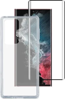 Produktbild von 4smarts 360° Starter Set mit X-Pro Full Cover mit UltraSonix, Montagerahmen, Clear Cover Galaxy S23 Ultra