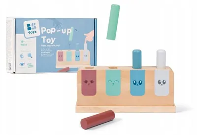 Produktbild von BS Toys Pop-up-Spiel, 1,5 Jahr(e), Holz, Mehrfarbig