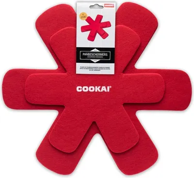 Produktbild von Pfannenschoner, 4er-Set, Rot - Cookai