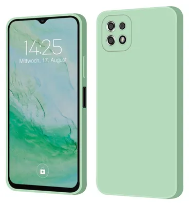 Produktbild von Hülle für Samsung Galaxy A22 5G Case Cover Bumper Silikon Softgrip Schutzhülle Farbe: Türkis