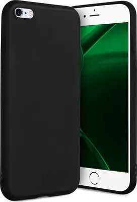 Produktbild von ONEFLOW® Slim Case kompatibel mit iPhone 6s / iPhone 6 - Hülle ultra dünn aus Silikon, Schwarz