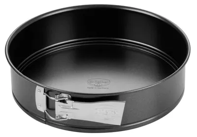 Immagine prodotto di Dr. Oetker, tortiera a cerniera, diametro 28 cm, con fondo piatto, teglia rotonda in acciaio