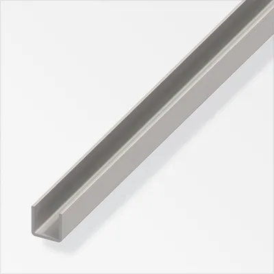 Produktbild von alfer U-Profil 1 m, 20 x 20 x 1.5 mm Stahl roh natur