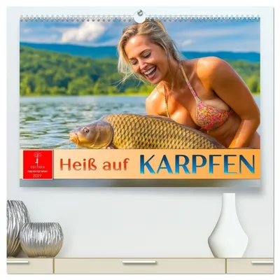 Produktbild von Heiß auf Karpfen (hochwertiger Premium Wandkalender 2027 DIN A2 quer), Kunstdruck in Hochglanz
