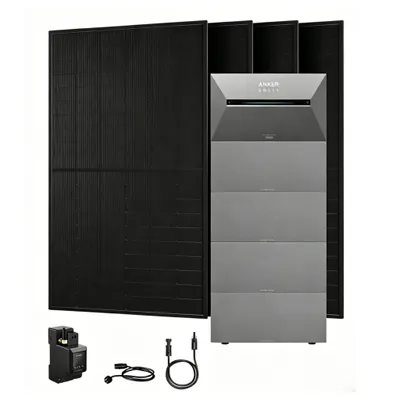 Produktbild von Powerness Balkonkraftwerk mit Speicher, Anker SOLIX Solarbank 3 E2700 Pro mit 4x BP2700 Erweiterungsakku und 2000W PV Panel & Smarter Zähler 0% VAT