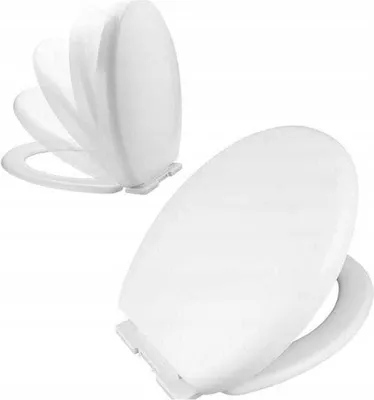 Obrázek produktu pro Volně stojící bílé WC sedátko 43,5x37x5,8 cm