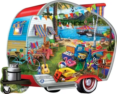 Immagine prodotto di Master Pieces Puzzle Happy Campers 1000 pezzi multicolore