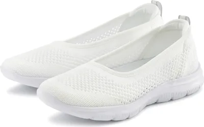 Produktbild von LASCANA Sneaker Ballerinas Halbschuh, Slip-On-Sneaker, offwhite Größe 35