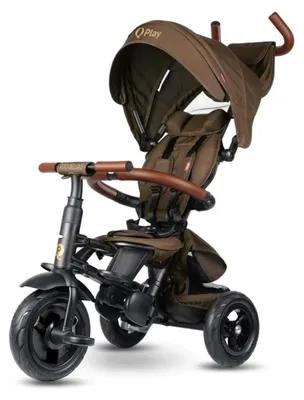 Produktbild von QPlay Laufrad Rito Deluxe Dreirad Braun