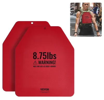 Produktbild von VEVOR Gebogene Gewichtsweste Platten, 6,6 kg Paare, Premium Stahl Taktische Gewichtete Platten für Weste, Ergonomisches Design, für Kraftausdauertraining, Laufen, Joggen, Fitness, Intensive Workouts